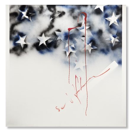 Mario Schifano "Senza titolo" metà anni '70
smalto e spray su tela
cm 120x120
Fi