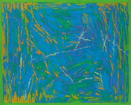 Antonio Corpora (Tunis/Tunisi 1909 - Rom/Roma 2004) La steppa, 1979;Olio su...