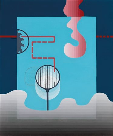 Berty Skuber Senza titolo, Anni '70;Acrilico su tela, 80,5 x 80,5 cm...