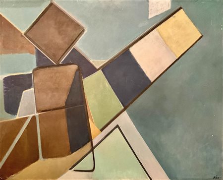 Josef Kien(lechner) Composizione, 1972;Olio su tela, 120 x 80 cm Firma 3.500