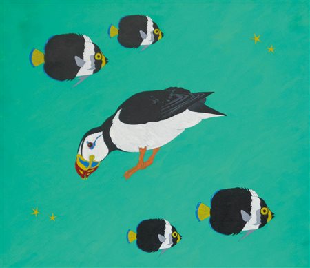 Luigi Mastrangelo (Santa Croce di Magliano 1958) Oceano, 1992;Olio su tela,...