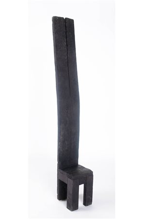 Urano Palma Trono, Anni ‘70;Legno, H. 182 cm, larghezza 28 cm Provenienza:...