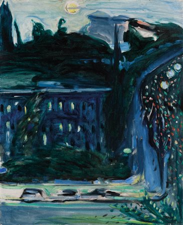 Piero Guccione (Scicli 1935 - Modica 2018) Paesaggio del Flaminio, 1968;Olio...
