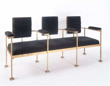 Italienische Manufaktur/Manifattura italiana Coppia di panca a 3 posti, Anni...