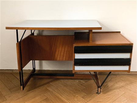 Italienische Manufaktur/Manifattura italiana Scrivania, Anni ‘60;n legno,...