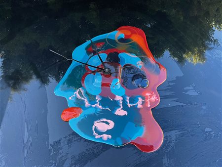 Gaetano Pesce Orologio a muro "autoritratto";Resina, 40 x 30 cm ca.