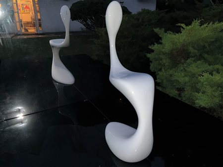 Andrea Martini und/e Rienzo Cedri (studio Cedrimartini) Sedia "ghost";Fibra...