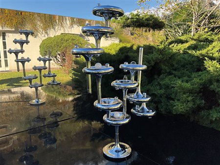 Manifattura italiana/Italienische Manifaktur Piantana a 8 luci, Italia, anni...