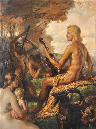 Thomas Riss (Haslach, Stams 1871 - Innsbruck 1959) Apollo e Marsia, 1910...