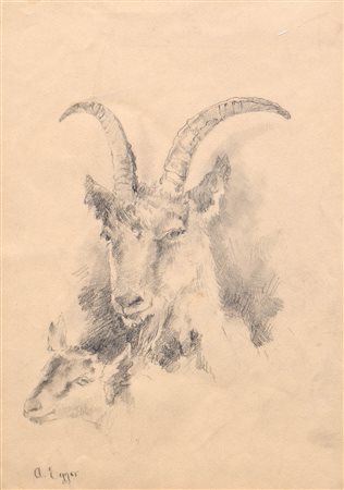 Albin Egger-Lienz (Stribach bei Lienz 1868 - St. Justina bei Bozen 1926)...