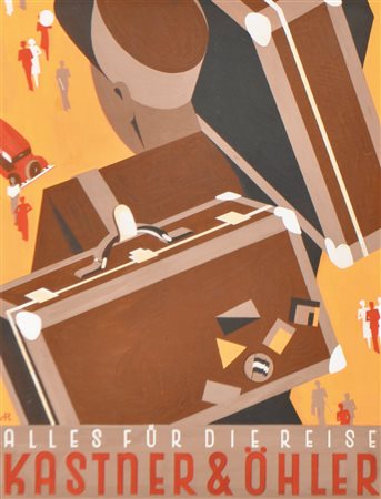 Hans Reichenfelser (Graz 1901 - 1969) Bozzetto per manifesto Kastner & Öhler...