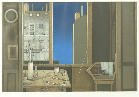 Karl Plattner (Mals/Malles 1919 - Mailand/Milano 1986) Nello studio,...