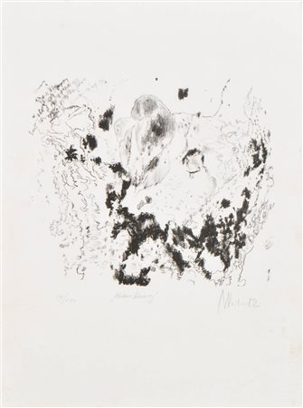 Max Weiler Bel nero, 1982;Litografia, 51,5 x 38,5 cm (dimensione foglio), in...