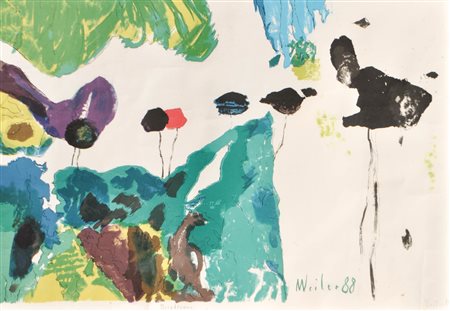 Max Weiler (Absam, Hall in Tirol 1910 - Wien/Vienna 2001) Fiori di montagna,...