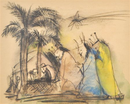 Vladislav Kavan (Baska, Tschechoslowakei / 1924 -Bozen 2003) Adorazione dei...