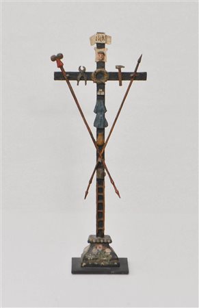 Anonym/Anonimo Crocifisso con strumenti di tortura, primo XIX sec.;Holz...