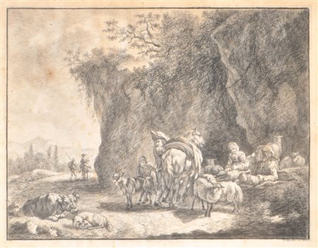 Grdfin Wolkenstein geb. Spaur nach/da Nicolaes Pietersz Berchem Sosta dei...