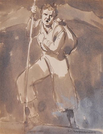 Herbert Weihrauter (München 1892 - Brixen/Bressanone 1977) Escursionista con...