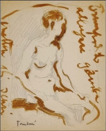 TAMBURI ORFEO Jesi 1910 - Parigi 1994 "Allungare gambe, mettere gli occhi"