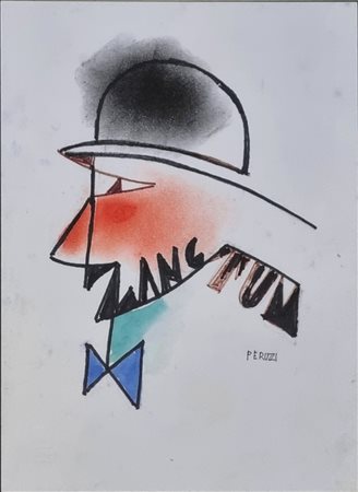 PERUZZI OSVALDO Milano 1907 - Livorno 2004 "Senza titolo"