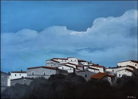 PUGLIESE ENOTRIO Buenos Aires 1920 - Pizzo 1989 "Paesaggio calabrese"