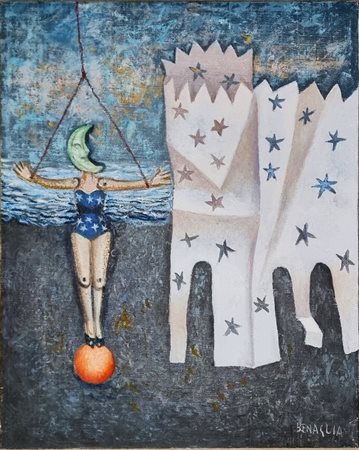 BENAGLIA ENRICO Roma 1938 "Il castello della luna"