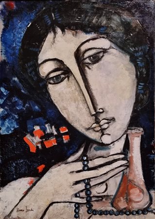 LANDI BRUNO Roma 1941 "Pensiero di donna"