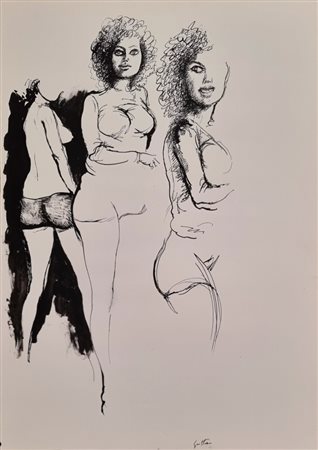 GUTTUSO RENATO Bagheria 1911 - Roma 1987 "Senza titolo"