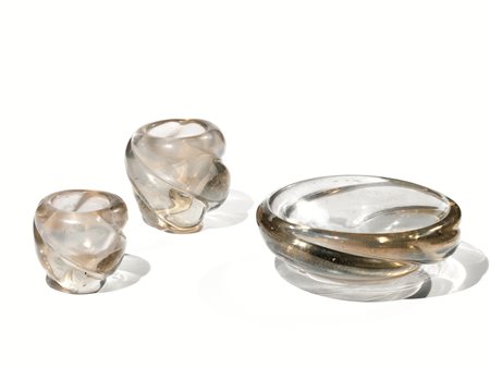 TRE POSACENEREProduzione: Barovier, Muranoin vetro iridescente, superficie...