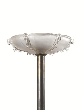 PIANTANAanni Trentacoppa in vetro bianco satinato con decorazioni in vetro...