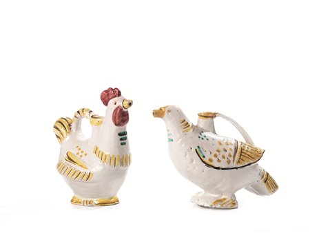 DUE CONTENITORIProduzione: Apem, 1950 circain ceramica, modellati in forma di...