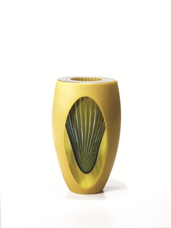 VASOProduzione: Toso, Muranovetro massiccio multicolorealt. cm 29firmato