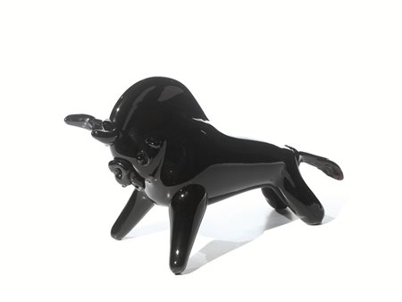 TOROProduzione: Manifattura muranesein pasta vitrea neraalt. cm 14piccoli danni