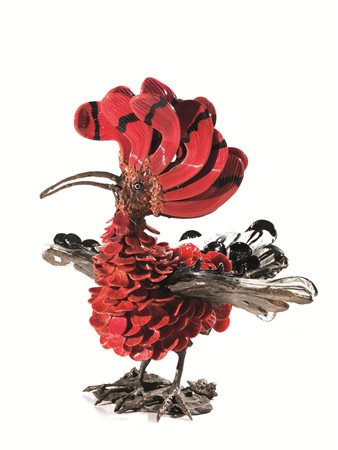 Toni Zuccheri(Venezia 1936-2008)UPUPAProduzione: Venini1985struttura in...