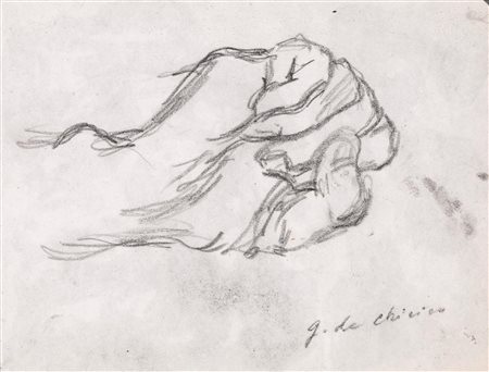 Giorgio De Chirico(Volos 1888 - Roma 1978)STUDIO DI PUGNOmatita su carta, cm...