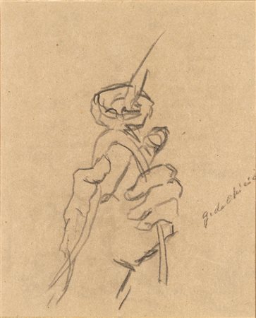 Giorgio De Chirico(Volos 1888 - Roma 1978)STUDI DI MANOmatita su carta, cm...