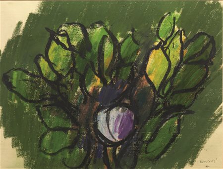 Ennio Morlotti(Lecco 1910 - Milano 1992)FIORIpastello su carta, cm...