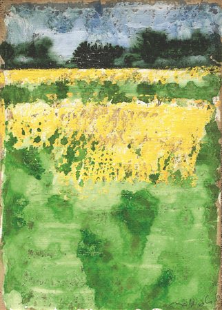 Carlo Mattioli(Modena 1911 - Parma 1994)GINESTREacquerello su carta applicata...