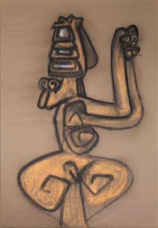 Sebastian Matta(Santiago del Cile 1912 - Civitavecchia 2003)IRAGNOSO pastello...