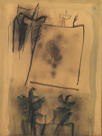 Riccardo Licata(Torino 1929)SENZA TITOLOpastelli, gouache e matita su carta...