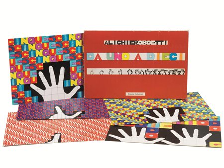 Alighiero Boetti(Torino 1940 - Roma 1994)DA UNO A DIECIlibrogioco, multiplo...