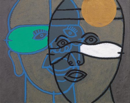 Concetto Pozzati(Vo' Vecchio 1935)DIGNITA' DEL MANICHINOacrilico e smalto su...