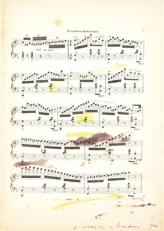 Giuseppe Chiari(Firenze 1926 - 2007)a) SENZA TITOLOacquarello e china su...