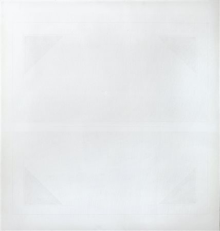 Riccardo Guarneri(Firenze 1933)GLI ANGOLI DEL QUADRANTEolio su tela, cm 95x90...