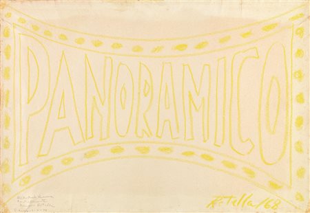 Mimmo Rotella(Catanzaro 1918 - Milano 2006)PANORAMICOtempera su carta, cm...