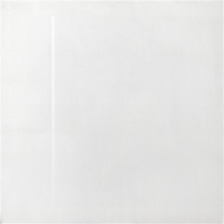 Gianfranco Zappettini(Genova 1939)LUCE BIANCA SU LINEA VERTICALEolio su tela,...