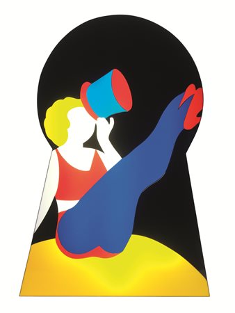 Marco Lodola(Dorno 1955)PIN UPperspex e neon, cm 128x73x12sul retro: firmato,...