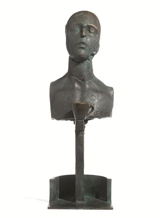 Mimmo Paladino(Paduli 1948)SENZA TITOLObronzo, cm 67x25x22; es. 2/2 e...