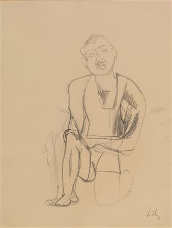 Sandro Chia(Firenze 1946)SENZA TITOLOmatita su carta, cm 39,8x30,1firmato e...