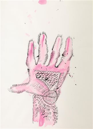 Mario Merz(Milano 1925 - Torino 2003)SENZA TITOLOgouache e china su...